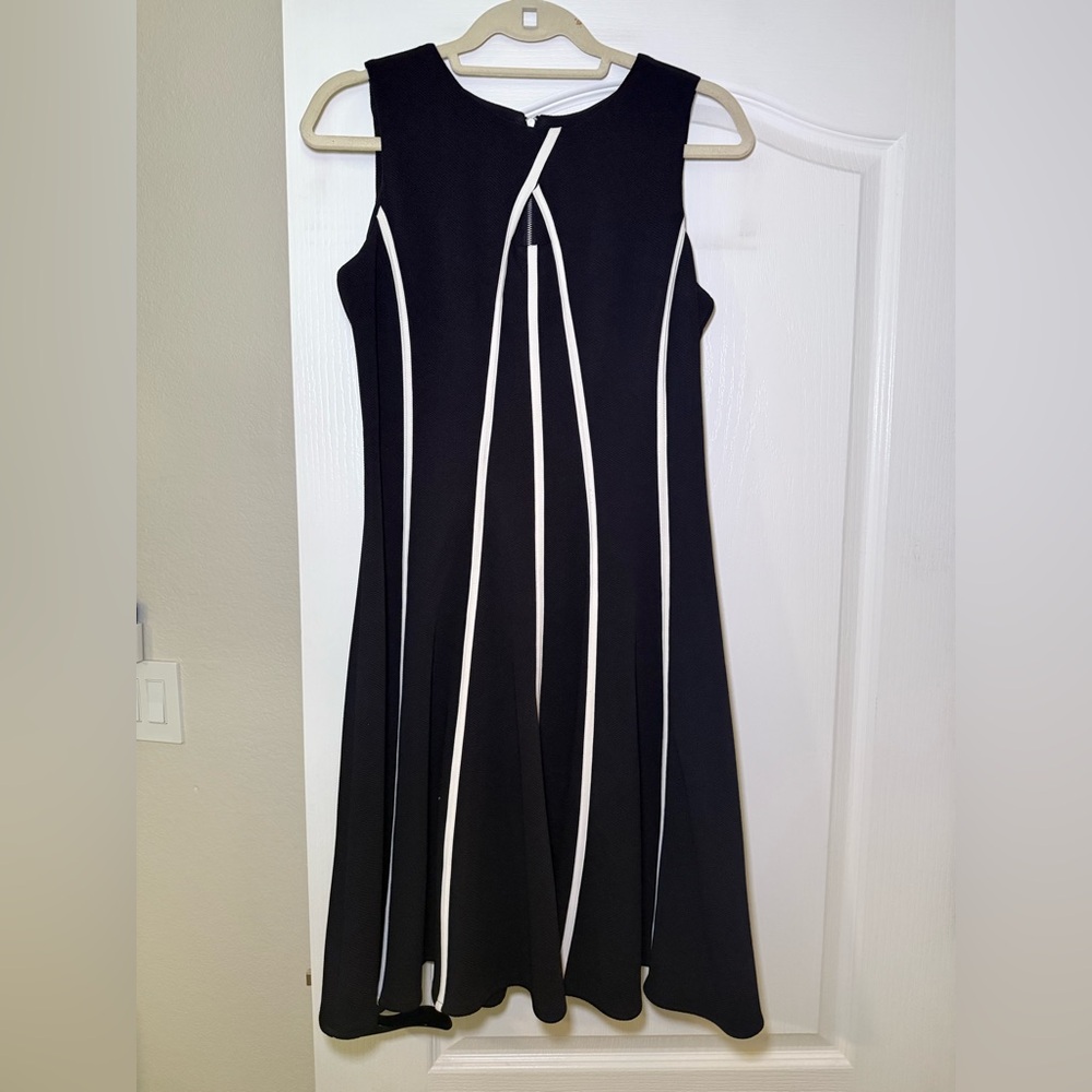 Elegant Black and White Dress